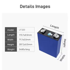 3.2 V 320Ah Lithium Batteriezelle CN Lager