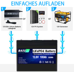 BATE-A 12.8 100Ah lifepo4 Batterie