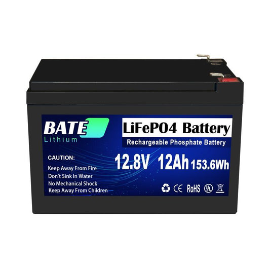 BATE-A 12,8 V 12 Ah Lifepo4-Batterie 