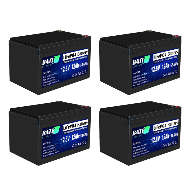 BATE-A 12,8 V 12 Ah Lifepo4-Batterie 