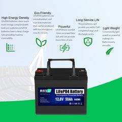 12.8V 50Ah lifepo4 battery