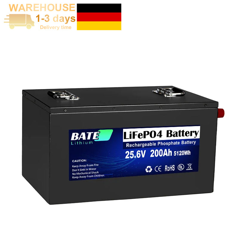 25.6V 200Ah Lifepo4-Batterie DE-Lager