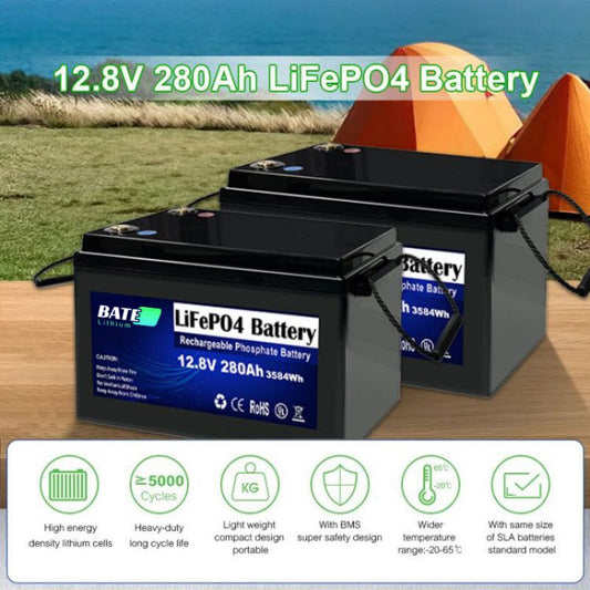 BATE-A 12,8 V 280 Ah Lifepo4-Batterie 