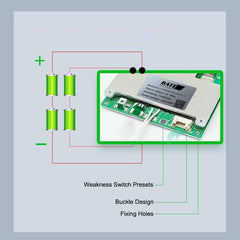 12.8V100Ah 4S lifepo4 smart bms