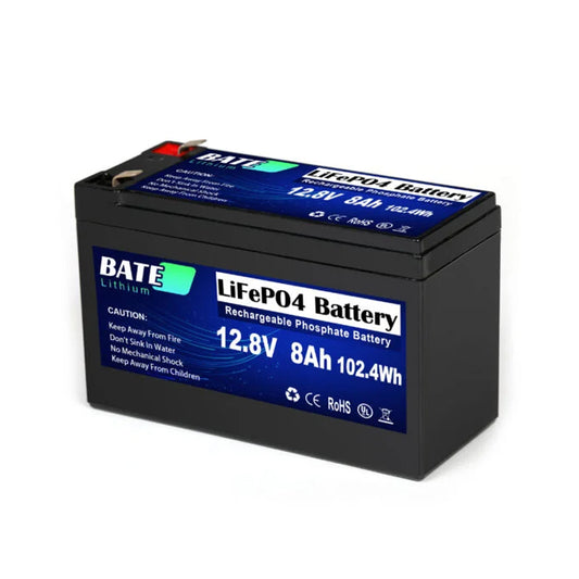 BATE-A 12,8 V 8 Ah Lifepo4-Batterie