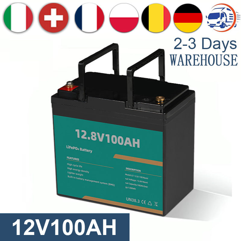 12.8V 100Ah Lifepo4 Batterie EU Warehouse