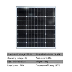 90W solar panel