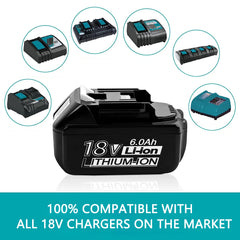 18V 6.0Ah Battery Replacemet for Makita