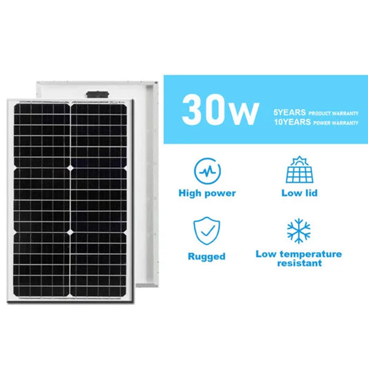 30W solar panel