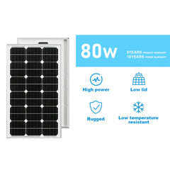 80W solar panel